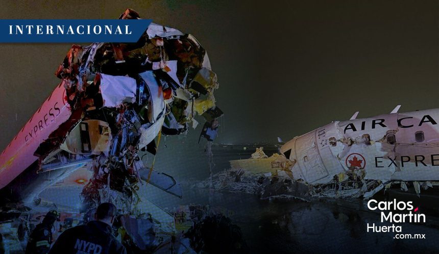 Avión de Air Canada choca con vehículo de emergencia en Nueva York; hay dos muertos