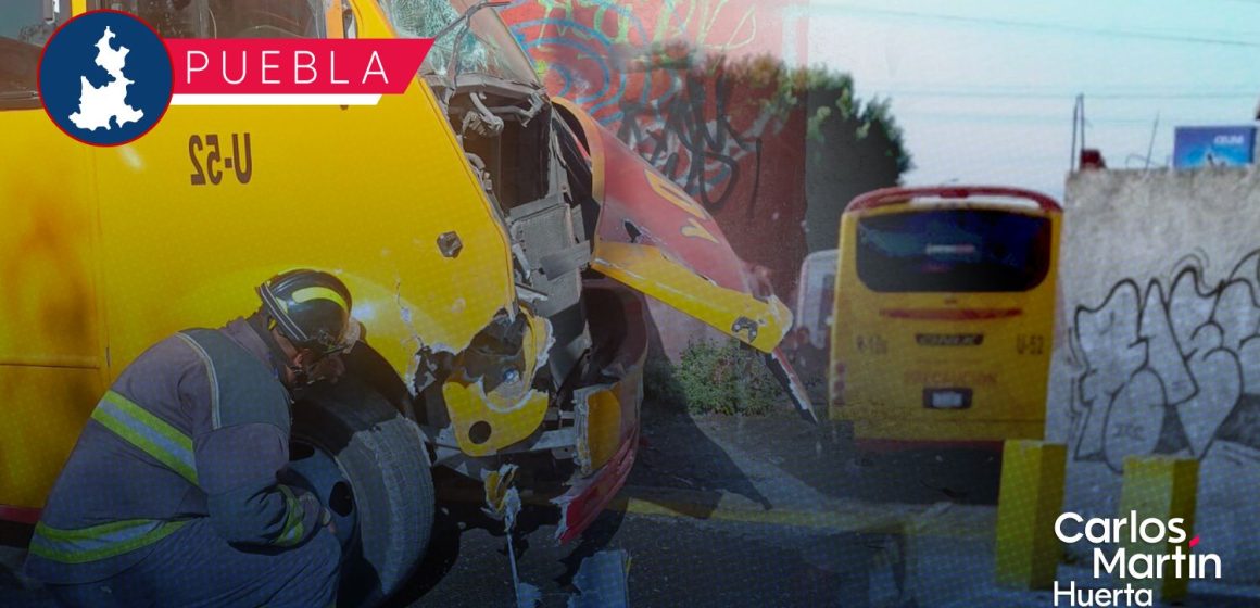 Transporte público protagoniza fuerte accidente en 24 sur y Las Torres