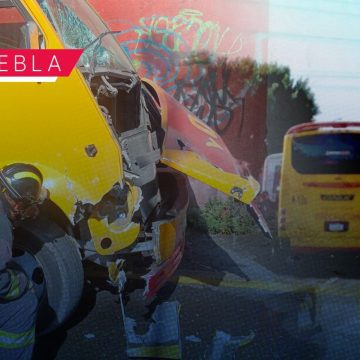 Transporte público protagoniza fuerte accidente en 24 sur y Las Torres