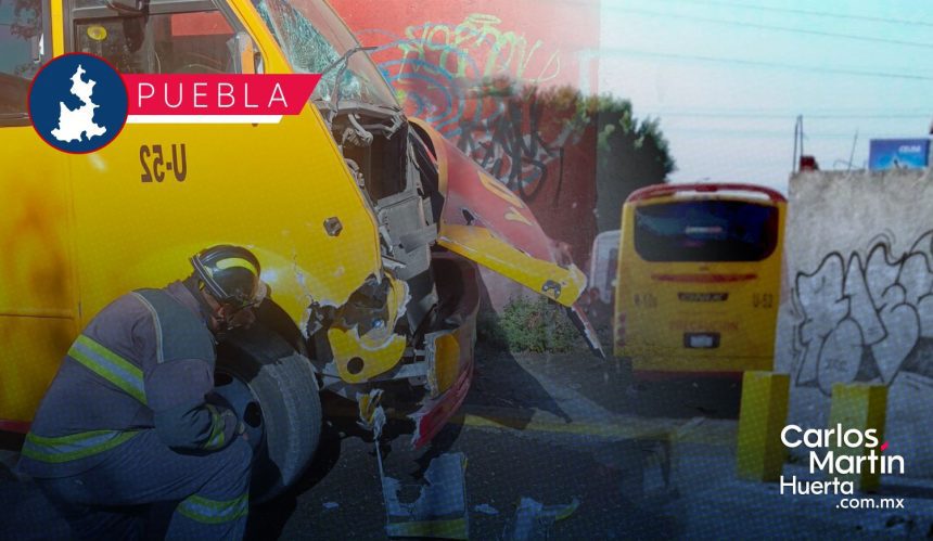 Transporte público protagoniza fuerte accidente en 24 sur y Las Torres