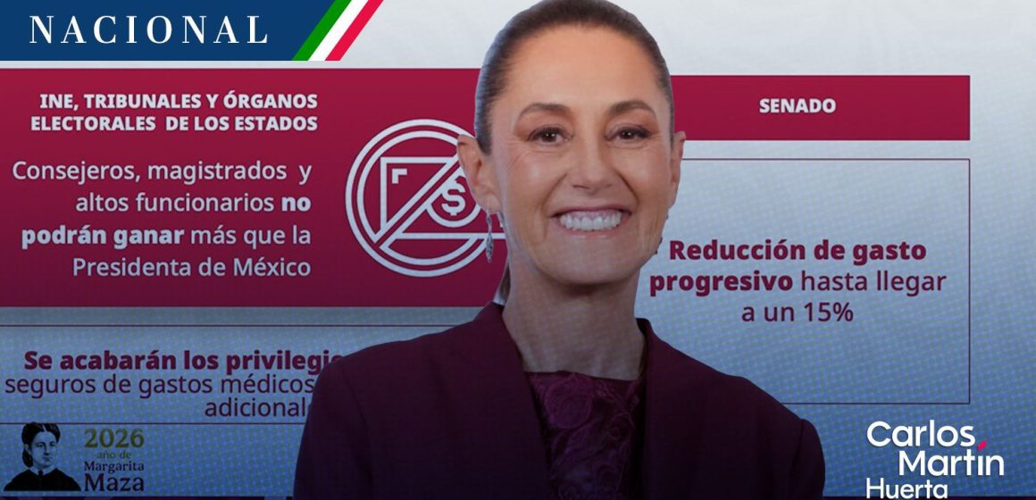 Sheinbaum enviará Plan B al Senado; “vamos a seguir insistiendo en disminuir privilegios”