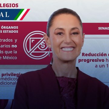 Sheinbaum enviará Plan B al Senado; “vamos a seguir insistiendo en disminuir privilegios”