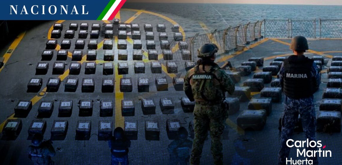 Semar aseguran 2 toneladas de cocaína frente a costas de Acapulco