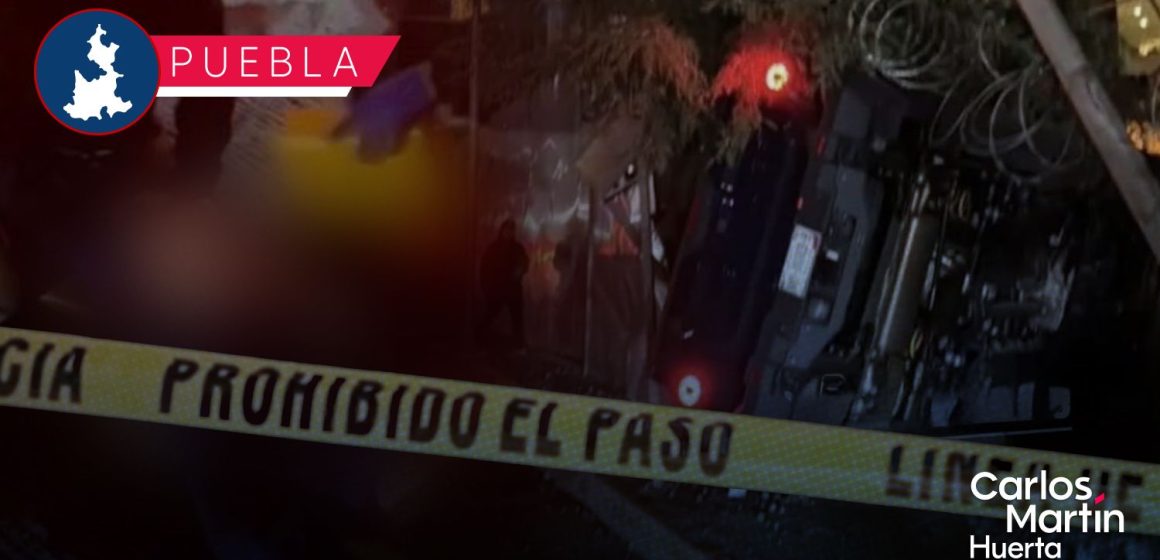 Camioneta volcó y mató a un peatón en la Vía Atlixcáyotl; el conductor iba ebrio