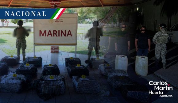 Marina intercepta 650 kilos de cocaína en Michoacán