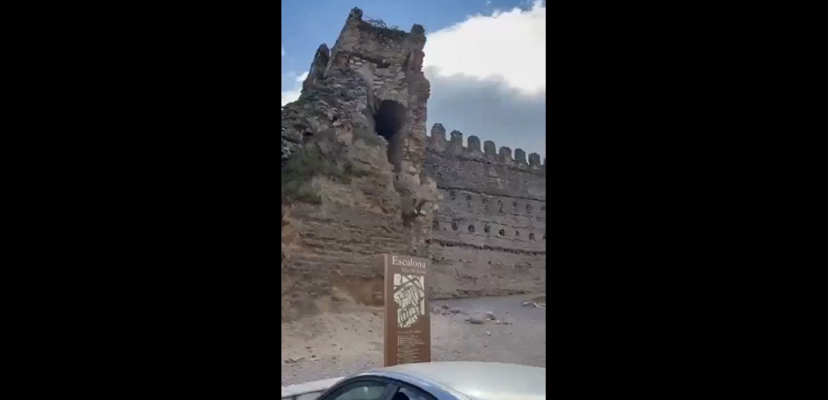Se derrumba una torre del Castillo de Escalona en Toledo
