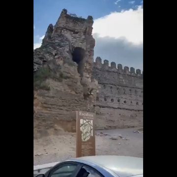 Se derrumba una torre del Castillo de Escalona en Toledo