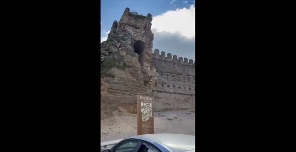 Se derrumba una torre del Castillo de Escalona en Toledo