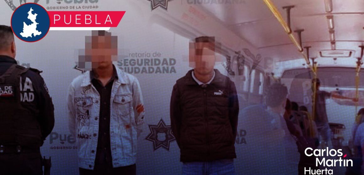 Detenidos asalto transporte público Detienen a dos asaltantes de transporte público en la colonia Santa María