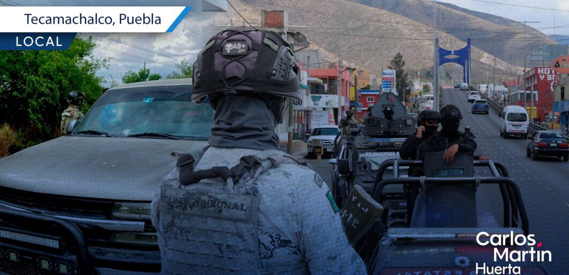 Detienen a seis hombres armados mediante operativo por aire y tierra en Tecamachalco