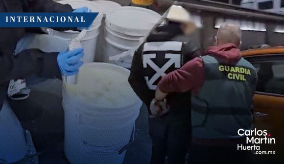 Aseguran 625 kg de metanfetamina en Madrid procedentes de México