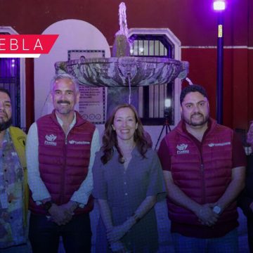 Entregan rehabilitación de la fuente del Parque Sor Juana Inés de la Cruz