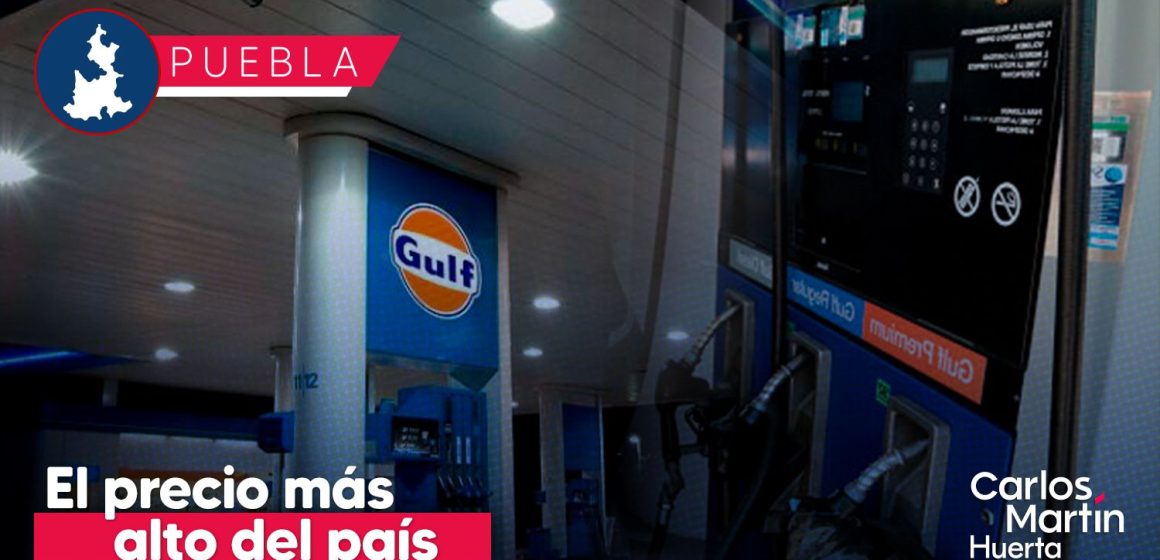 Profeco exhibe a gasolinera Gulf en Puebla; registró el precio más alto del país