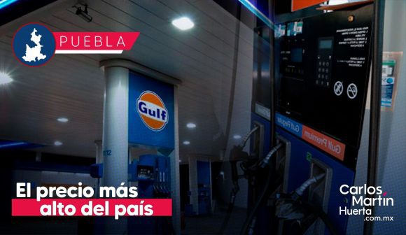 Profeco exhibe a gasolinera Gulf en Puebla; registró el precio más alto del país