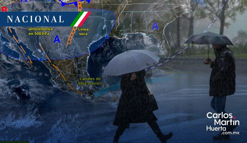 Frente frío 42 y masa de aire polar provocan descenso térmico y lluvias fuertes