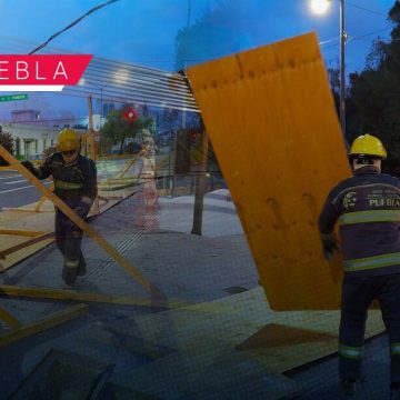 Fuertes rachas de vientos azotan Puebla