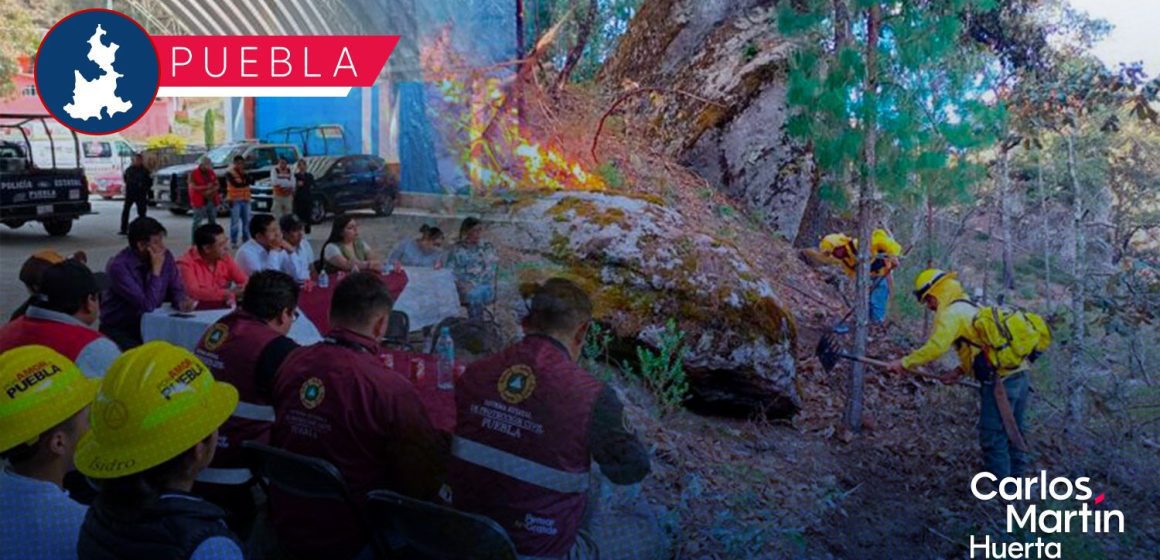 Gobierno de Puebla fortalece estrategia para prevenir incendios forestales