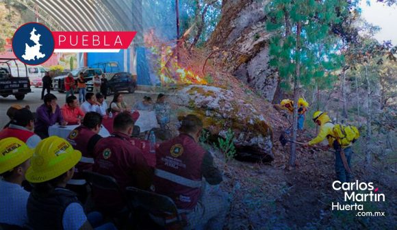 Gobierno de Puebla fortalece estrategia para prevenir incendios forestales