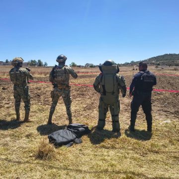 Localizan granadas en la carretera Puebla–Tehuacán, a la altura de Amozoc