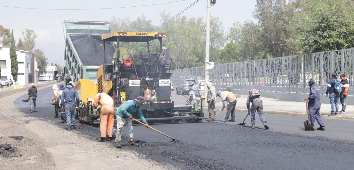 Gobierno de Puebla interviene 7.53 km de vialidades en beneficio de 135 mil habitantes