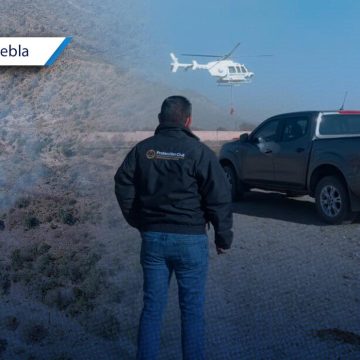 Incendio en el Cerro de las Derrumbadas en Tlachichuca tiene 75% de control