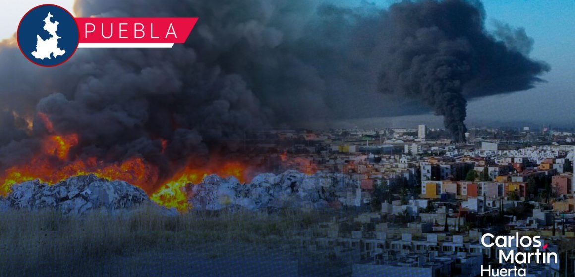 Mega incendio por desechos textiles en Misiones de San Francisco