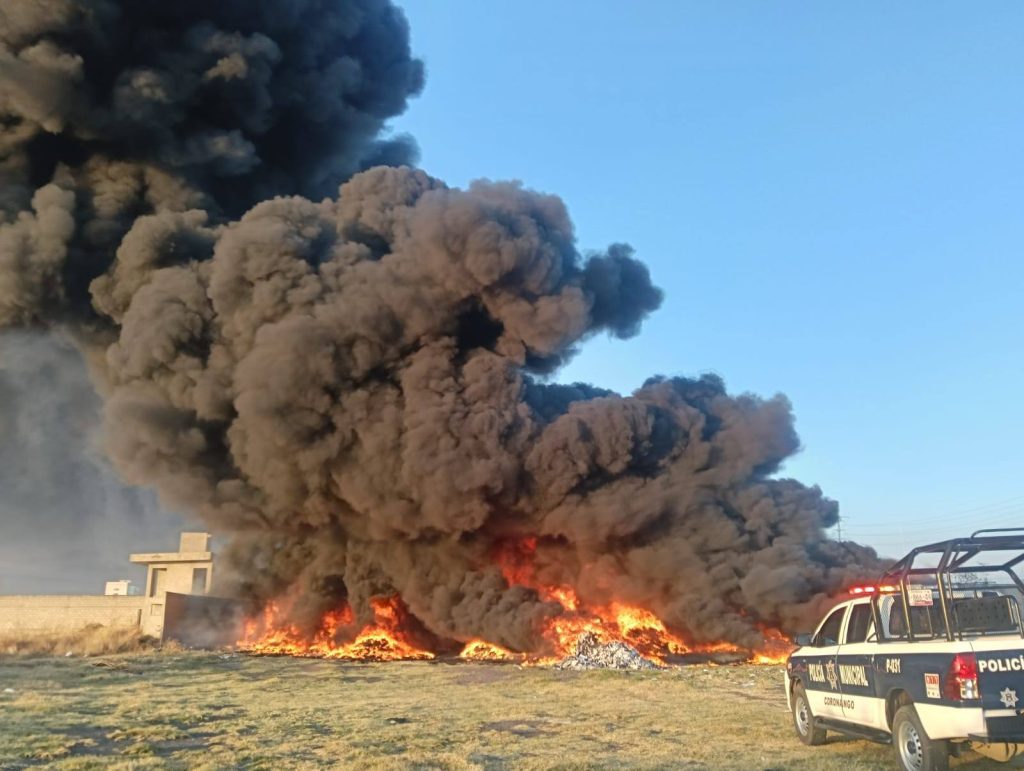 Incendio Misiones de San Francisco Coronango