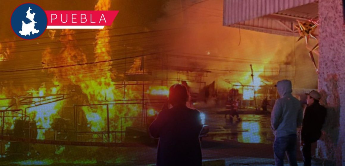 Portada Incendio acaba con 5 locales en la Central de Abasto de Puebla CMH Incendio acaba con 5 locales en la Central de Abasto de Puebla
