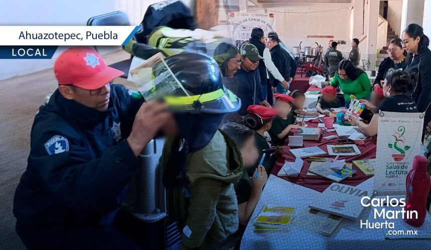 Jornada por la Paz y canje de armas fortalece la seguridad en Ahuazotepec