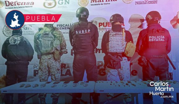 Operativo en el penal de Huauchinango; decomisan armas, drogas y celulares