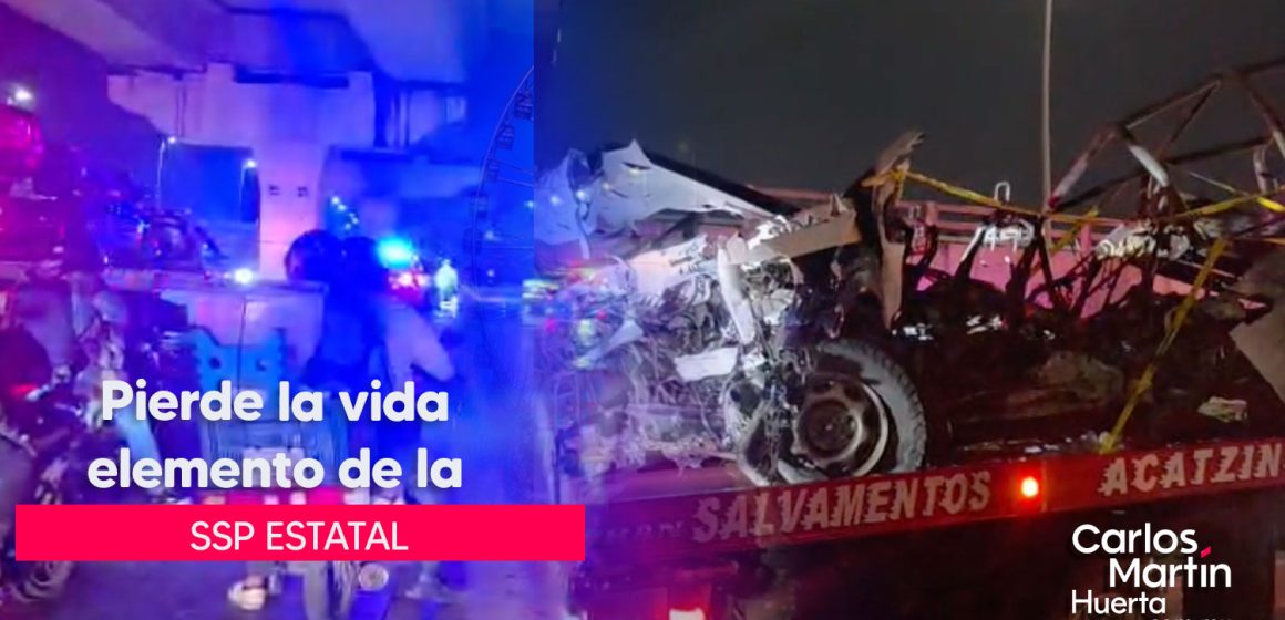 Muere policía estatal en accidente en la autopista México-Puebla