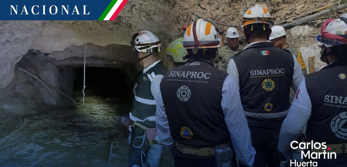 Rescatan con vida a minero atrapado en El Rosario, Sinaloa