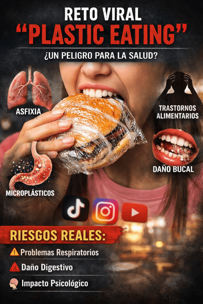 Reto viral peligro del plastico