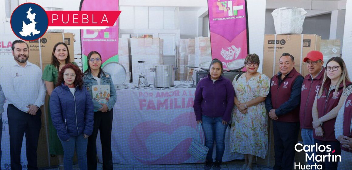 SEDIF equipa desayunadores para mejorar nutrición de la niñez poblana
