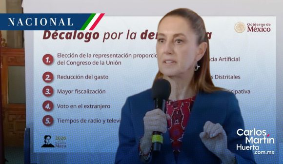 Reforma Electoral: Sheinbaum presenta “Decálogo por la Democracia”