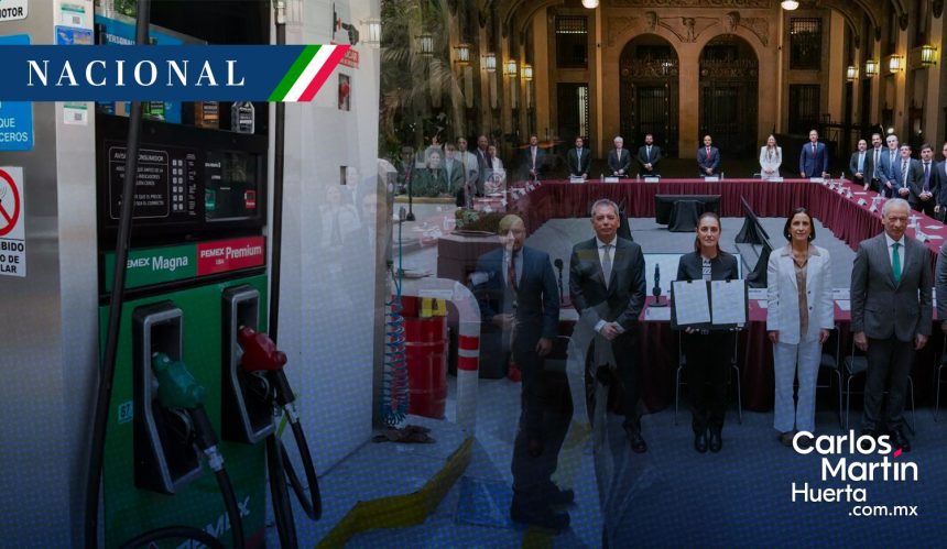 Gasolina regular se mantendrá en menos de 24 pesos; Sheinbaum renueva acuerdo