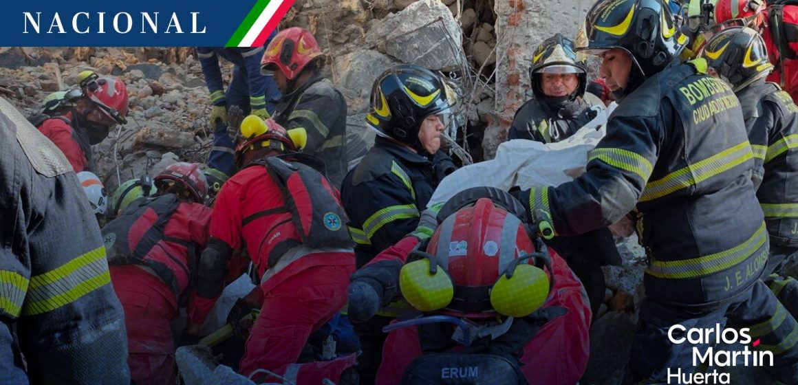 Finalizan labores de rescate en edificio de San Antonio Abad; recuperan tercer cuerpo