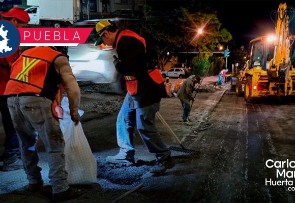 Trabajos diurnos y nocturnos en rehabilitación de Prolongación Reforma- Secretaría de Infraestructura Trabajos diurnos y nocturnos en rehabilitación de Prolongación Reforma: Secretaría de Infraestructura