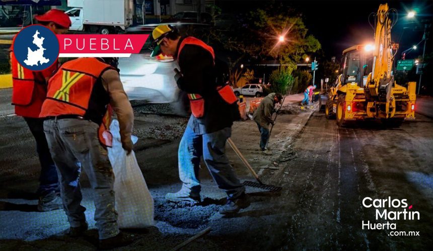 Trabajos diurnos y nocturnos en rehabilitación de Prolongación Reforma: Secretaría de Infraestructura