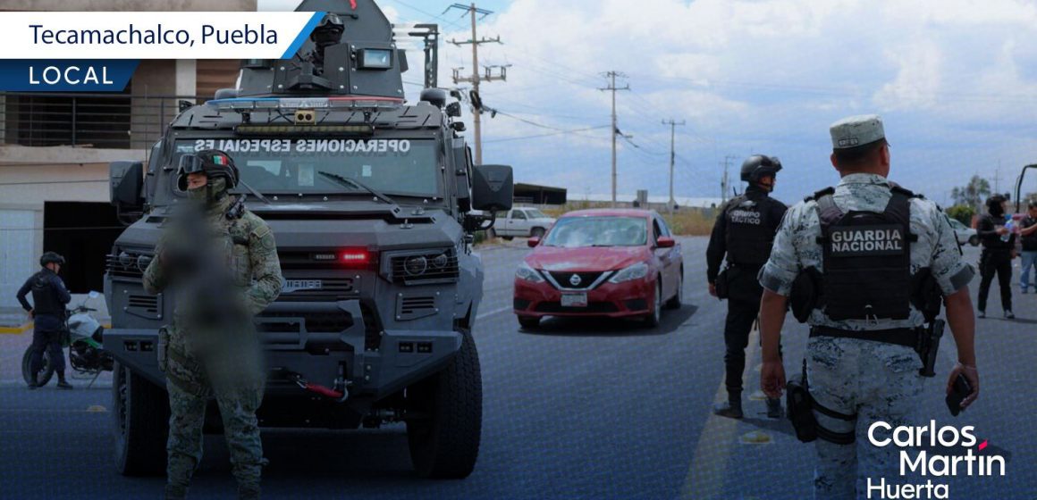 Tres órdenes de gobierno refuerzan seguridad en Tecamachalco