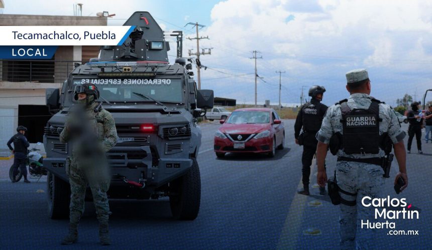 Tres órdenes de gobierno refuerzan seguridad en Tecamachalco