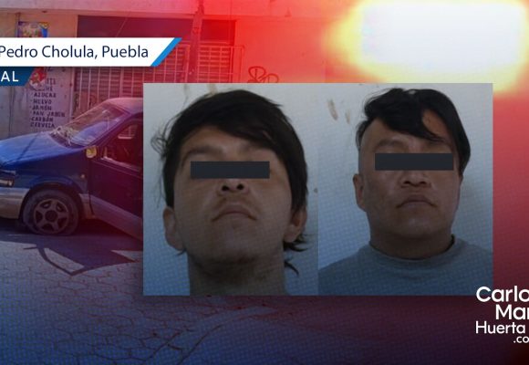 Violenta persecución: Caen tres asaltantes tras balacera entre Cuautlancingo y San Pedro Cholula