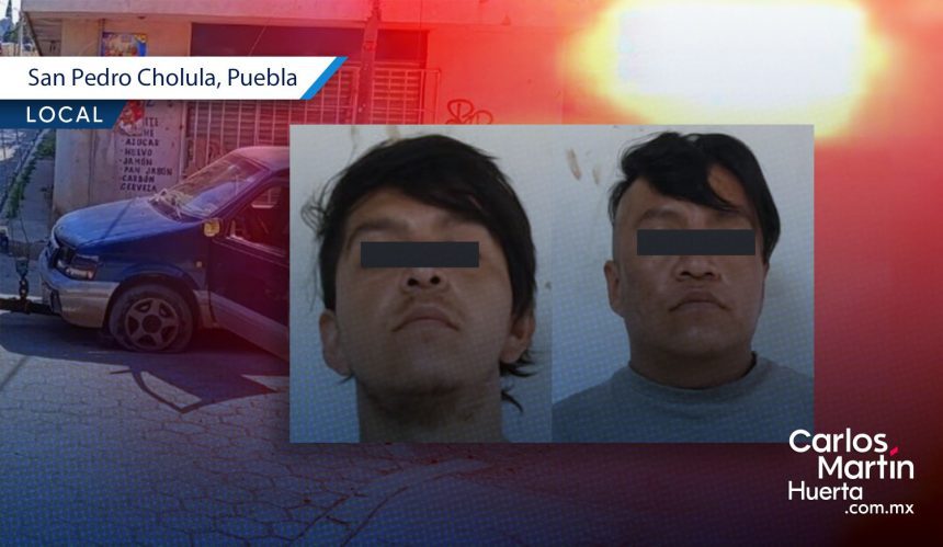 Violenta persecución: Caen tres asaltantes tras balacera entre Cuautlancingo y San Pedro Cholula