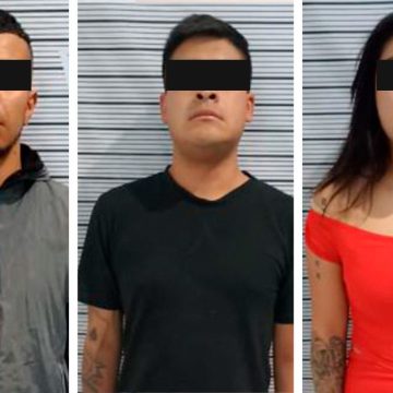 Detiene SSP a tres personas presuntamente dedicadas al cobro de piso en el mercado Morelos