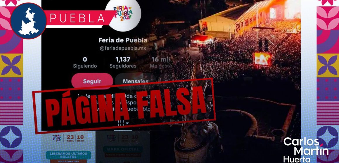 ¡No caigas! Alertan de páginas falsas que ofrecen boletos para conciertos de la Feria de Puebla 2026