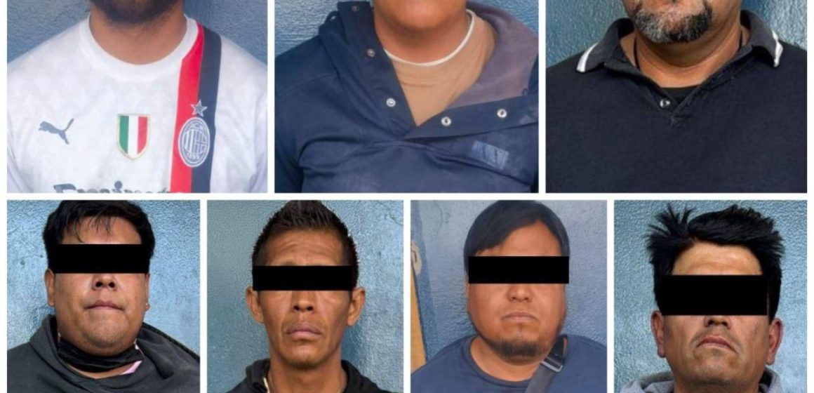 Detiene SSP a siete hombres por lesiones y daño en propiedad ajena