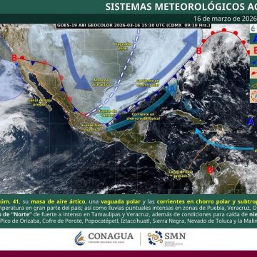 El Gobierno de la Ciudad de Puebla emite aviso por lluvias y descenso de temperatura por el Frente Frío 41