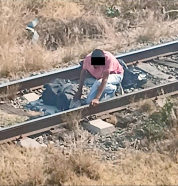 Detienen a sujeto por presunto robo en zona ferroviaria de Cuautlancingo