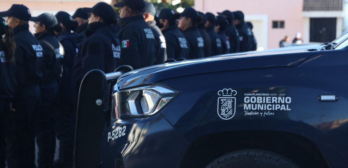 Premia federación a Cuautlancingo en seguridad pública
