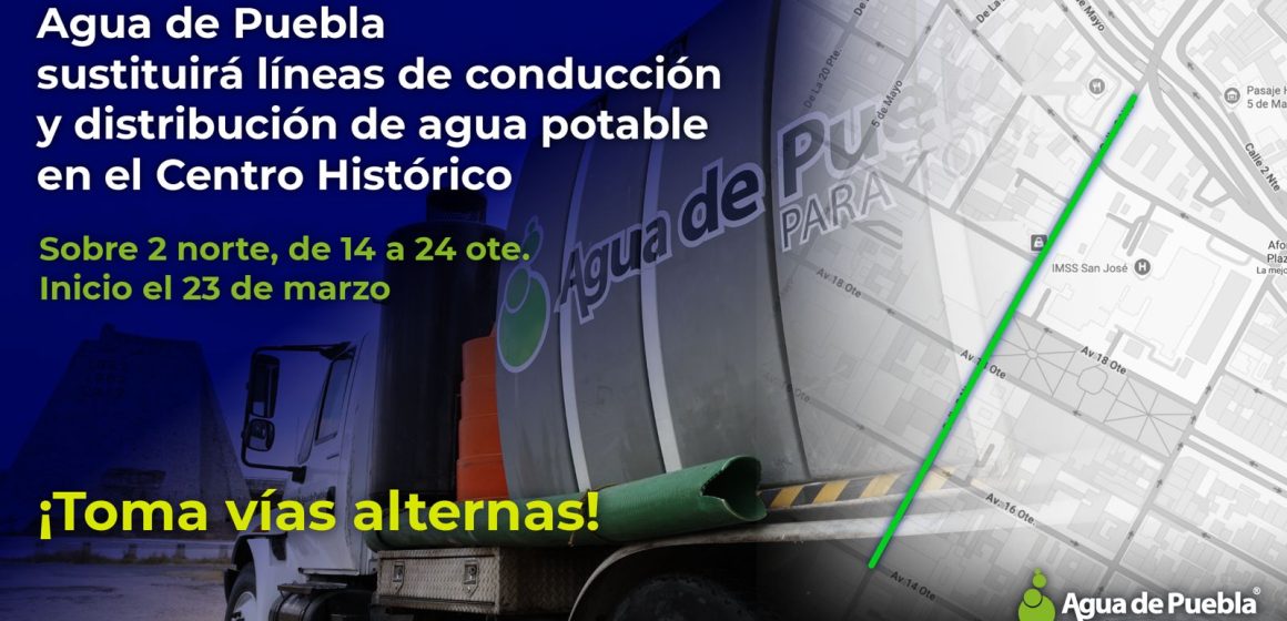Inicia la renovación de la red de agua potable en el Centro Histórico; beneficiará a 8 mil 870 habitantes